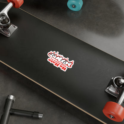 No Hate, Just Listen to HipHop Kiss-Cut Stickers