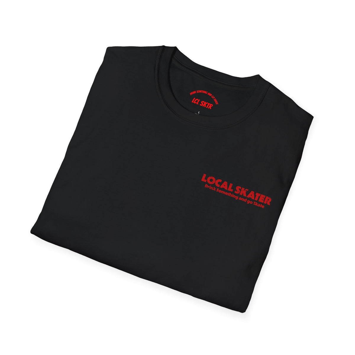 LOCAL SKATER – RED FLYER BACK PRINT TEE