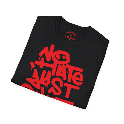 No Hate Just Skate Punk Skateboard T-Shirt – Red Edition