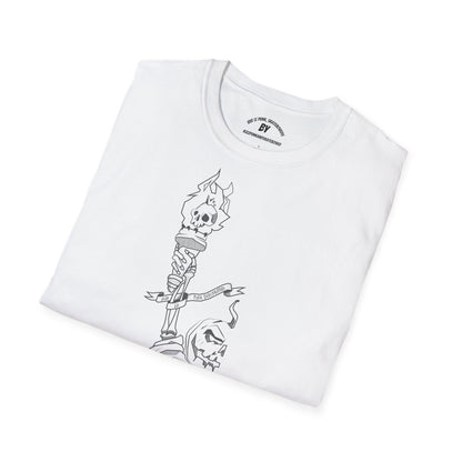 Halloween Punk Gördeszkás Póló, Vive Le Punk Póló, Gótikus Halloween Póló, Halloween Gördeszkás Póló, Halloween Unisex Pamut Póló