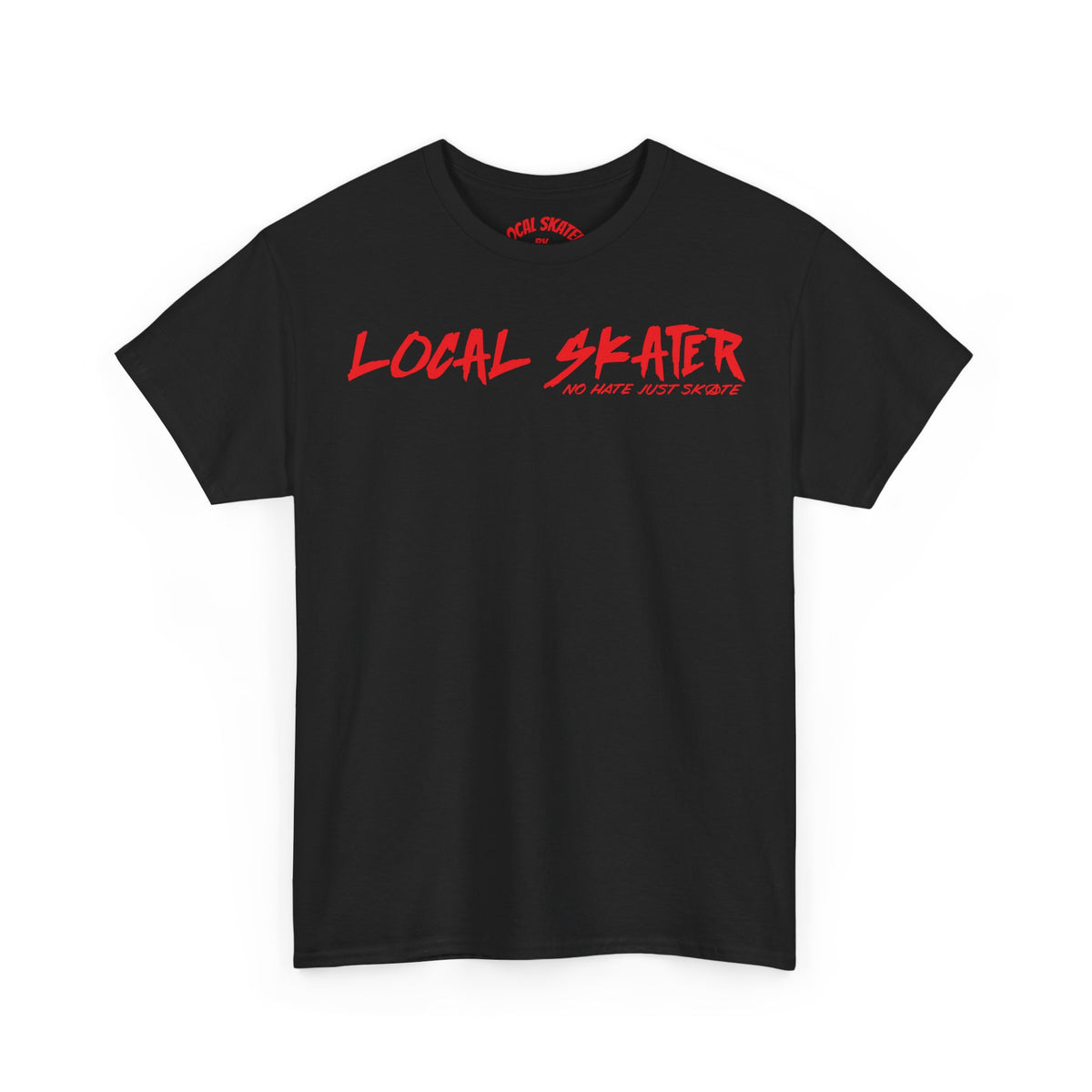 Local Skater – Red & Black Logo Tee