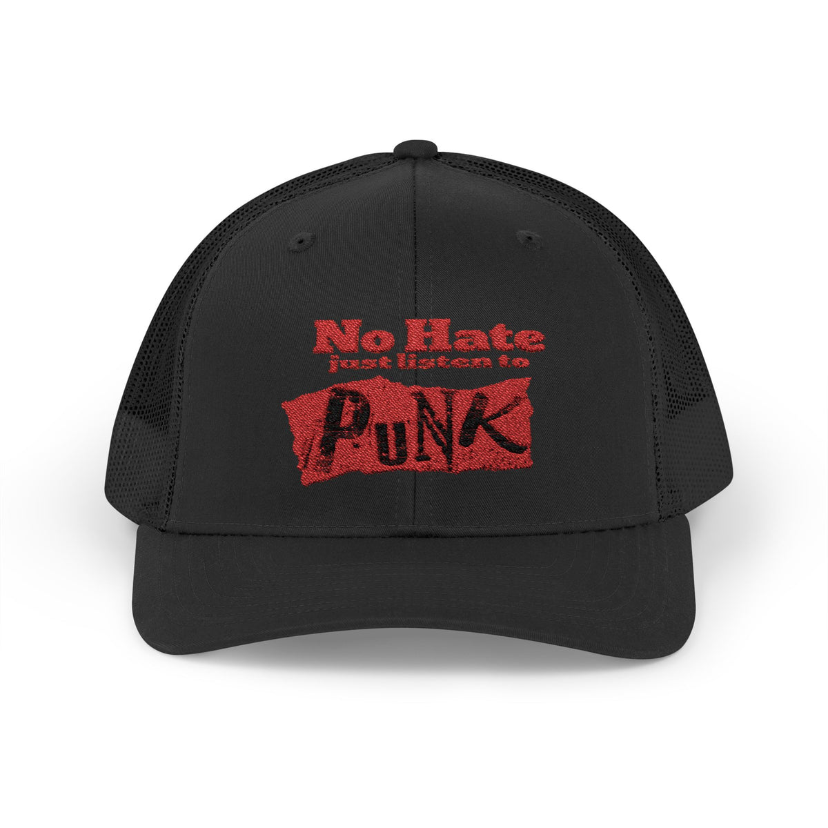 No Hate Punk Cap – Trucker Style, Bold Message