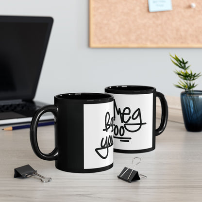 Black Mug – Sarcastic Bilingual Logo (11oz / 15oz). Black Mug whit Unique funny and at the same time sarcastic logo, mixing the Hungarian and English languages. (11oz, 15oz)