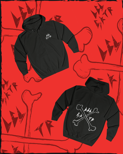 LOCAL SKATER – Crossbones Zip Hoodie (Core Edition)
