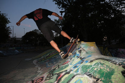 LOCAL SKATER – RED FLYER BACK PRINT TEE