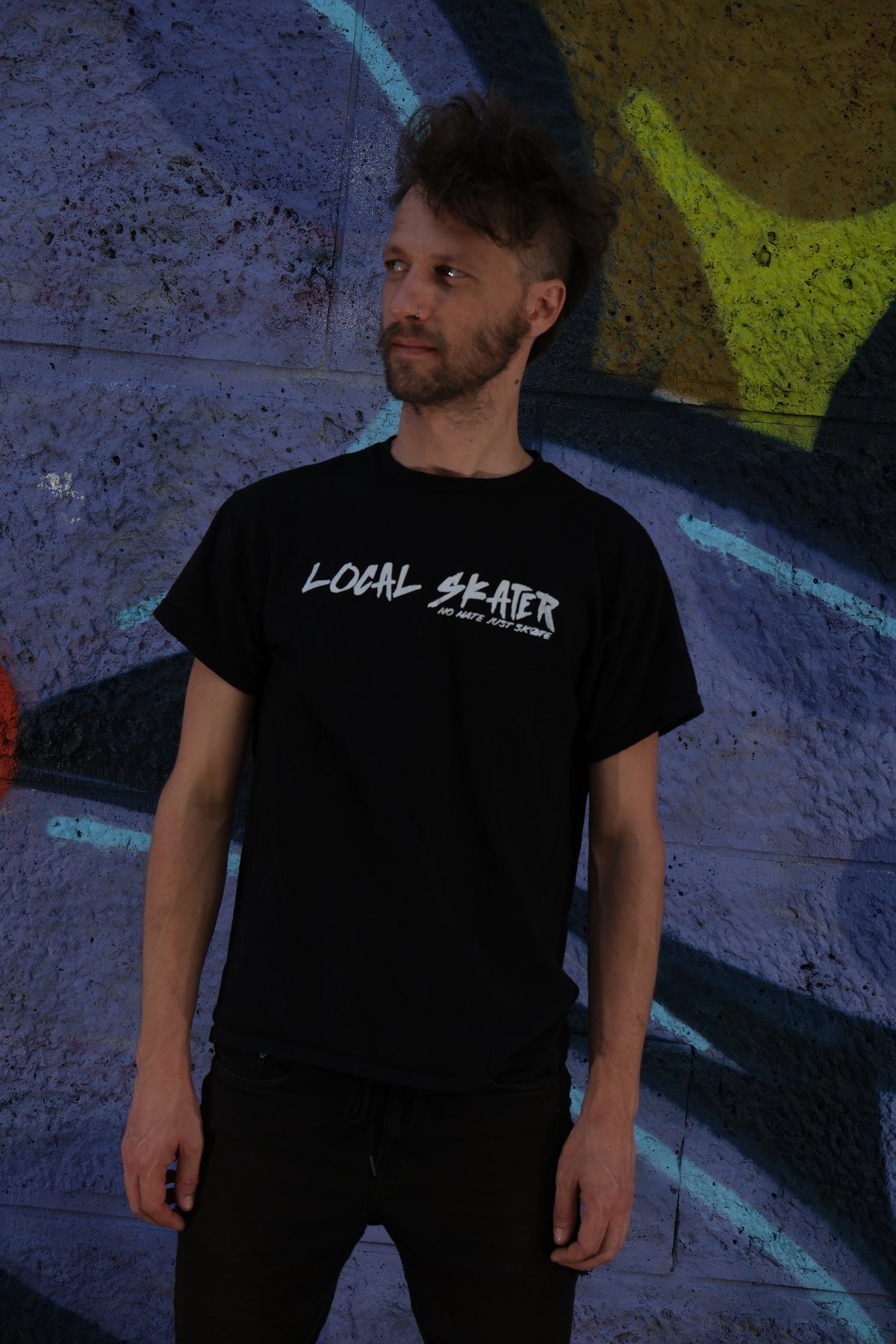 Local Skater Logo Tee – No Hate Just Skate