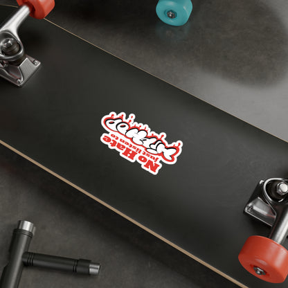 No Hate, Just Listen to HipHop Kiss-Cut Stickers