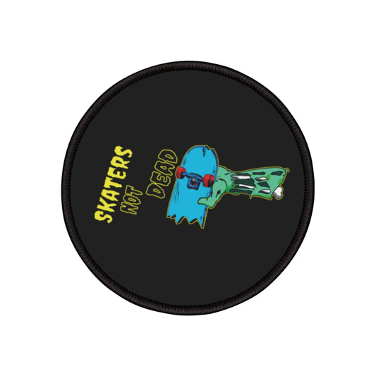Skateboarding Logo Iron-On Patch – Bold & Humorous,  A unique and funny skateboarding logo Iron-On Patches perfect for adults who appreciate humor and skateboarding culture.