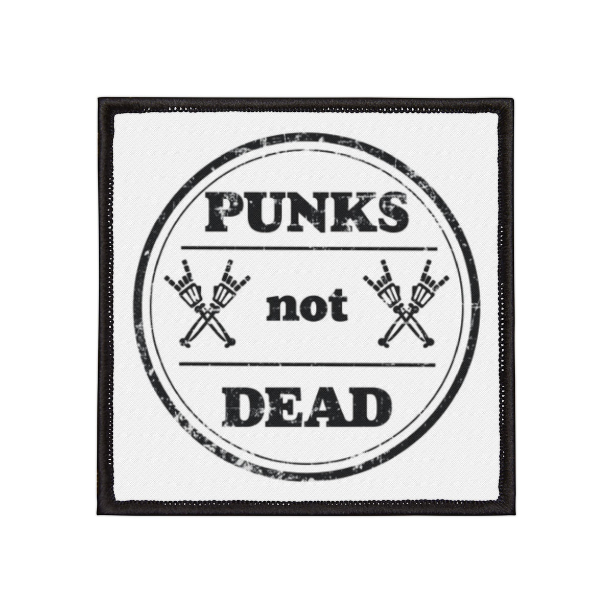 A legendás és híres punk szlogen egyedi változata vasalható foltokon
