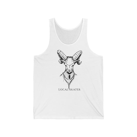 Unique Local Skater logo with Goat character Unisex Softstyle™ Tank Top