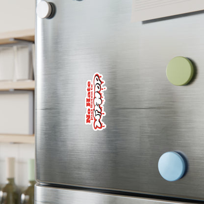 No Hate, Just Listen to HipHop Kiss-Cut Stickers