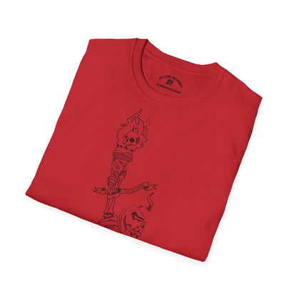 Halloween Punk Gördeszkás Póló, Vive Le Punk Póló, Gótikus Halloween Póló, Halloween Gördeszkás Póló, Halloween Unisex Pamut Póló