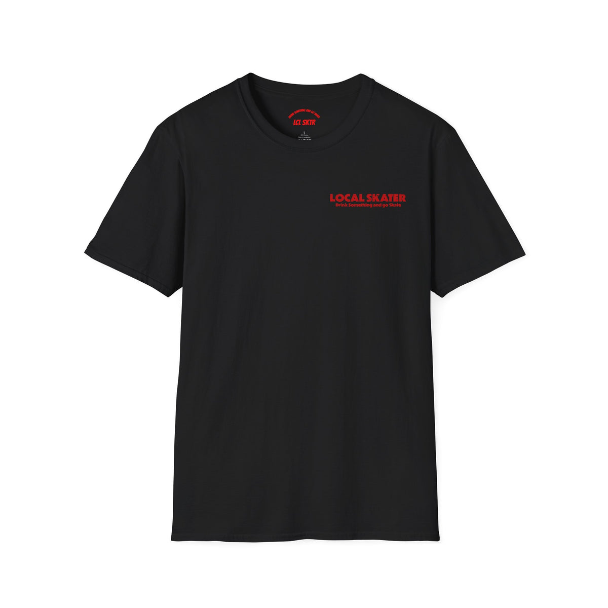 LOCAL SKATER – RED FLYER BACK PRINT TEE